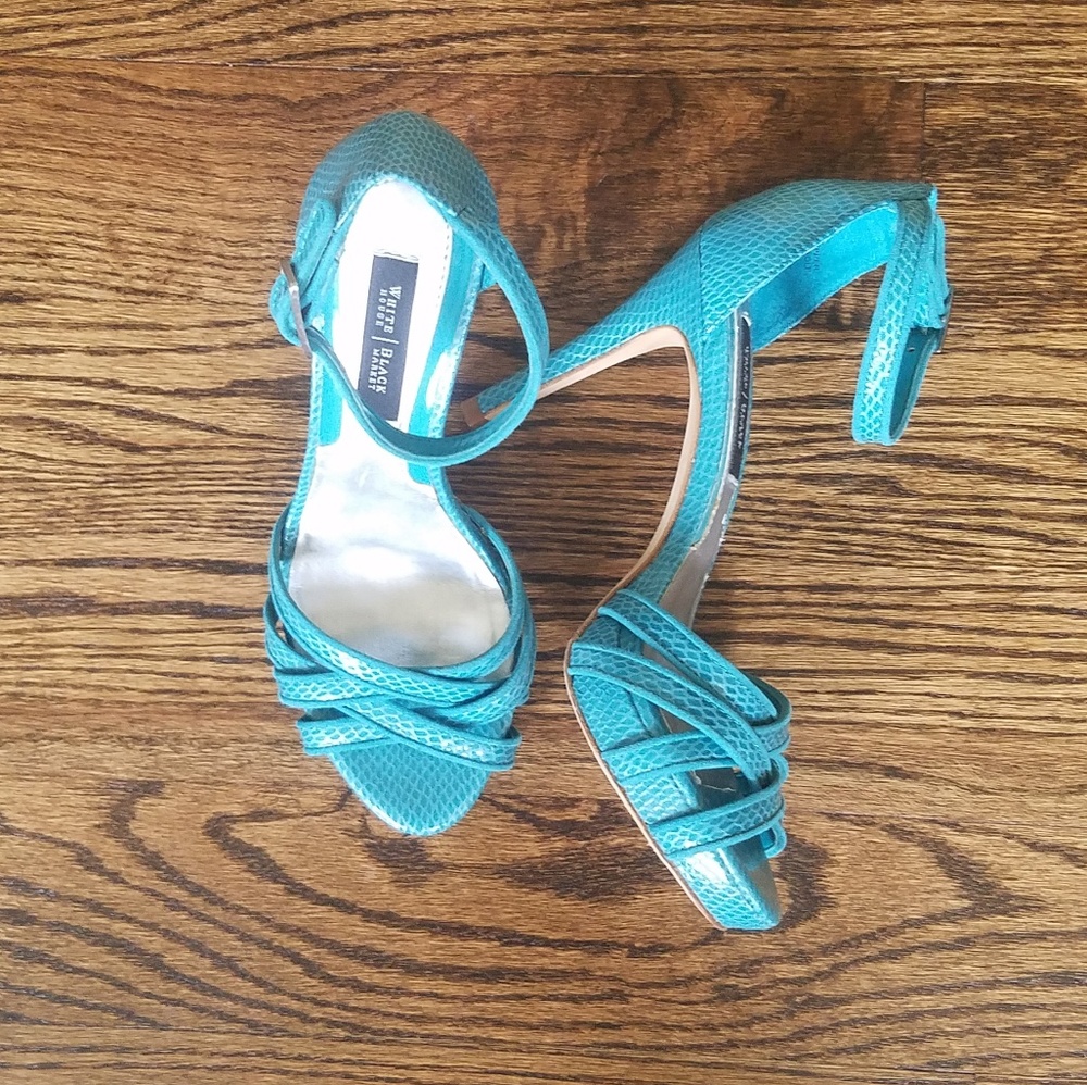 WHBM Teal Sandals